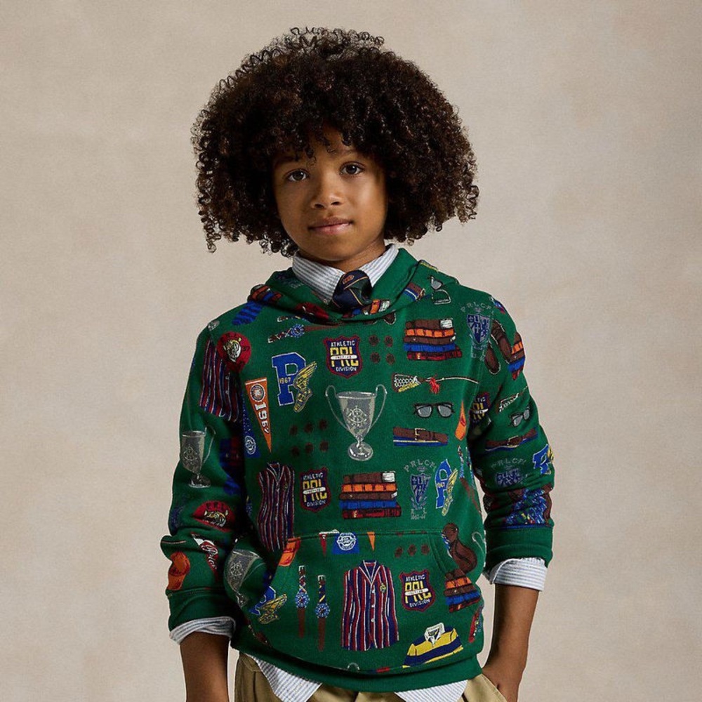 Polo Ralph Lauren Boys Fleece Graphic Hoodie